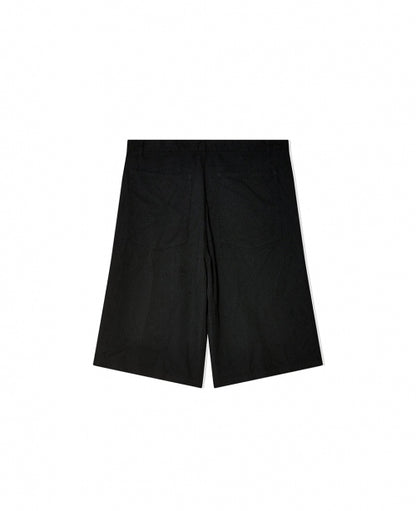 Black Polyester Shorts