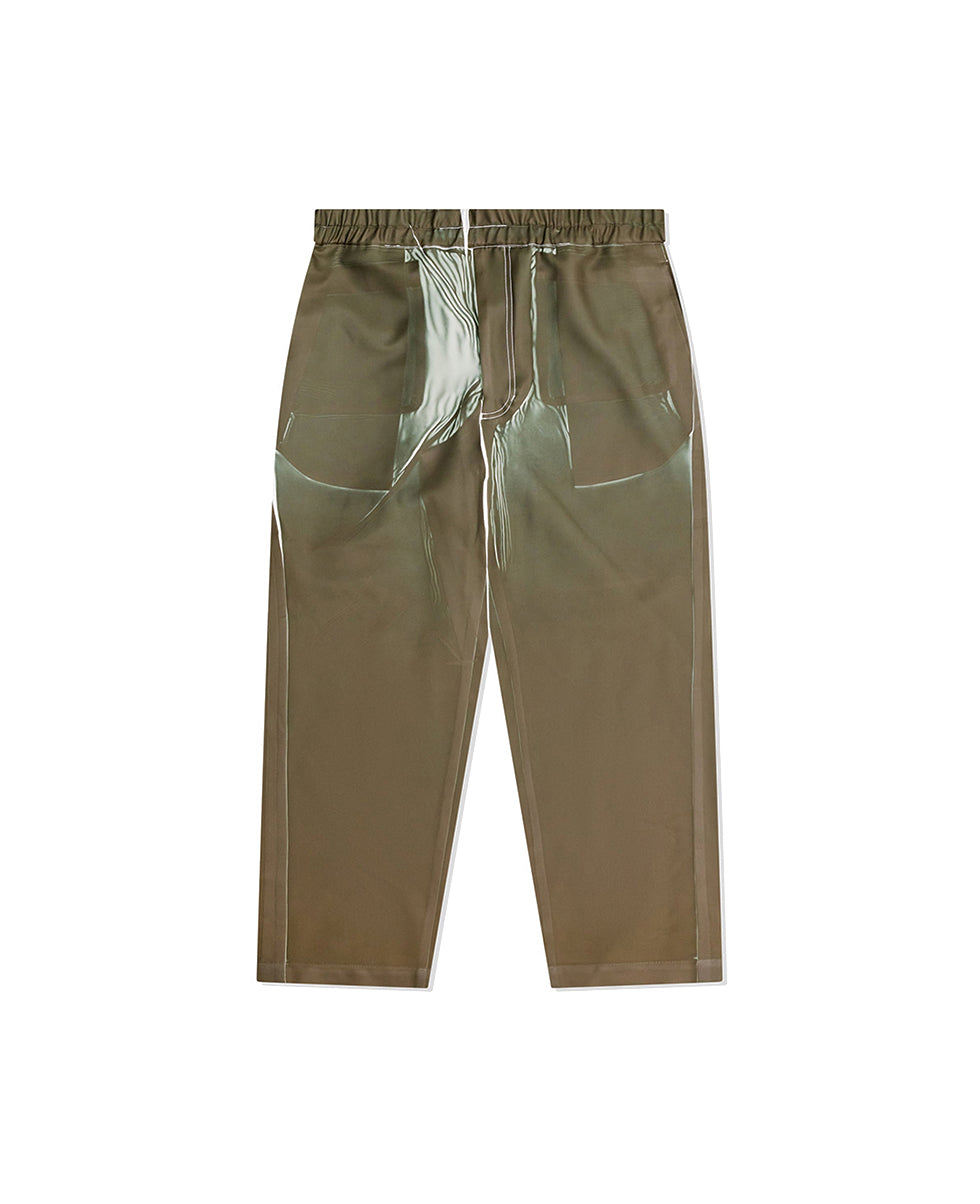 Khaki Overprinted Trousers