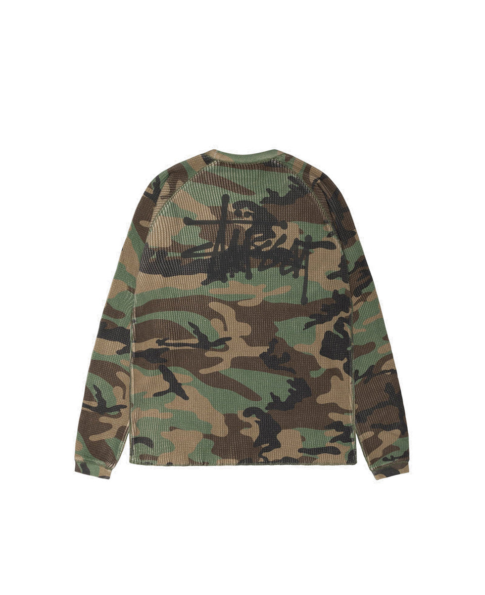 Woodland Camo Raglan Thermal Basic Stock