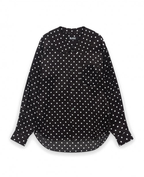 Round Collar Polka Dot Shirt