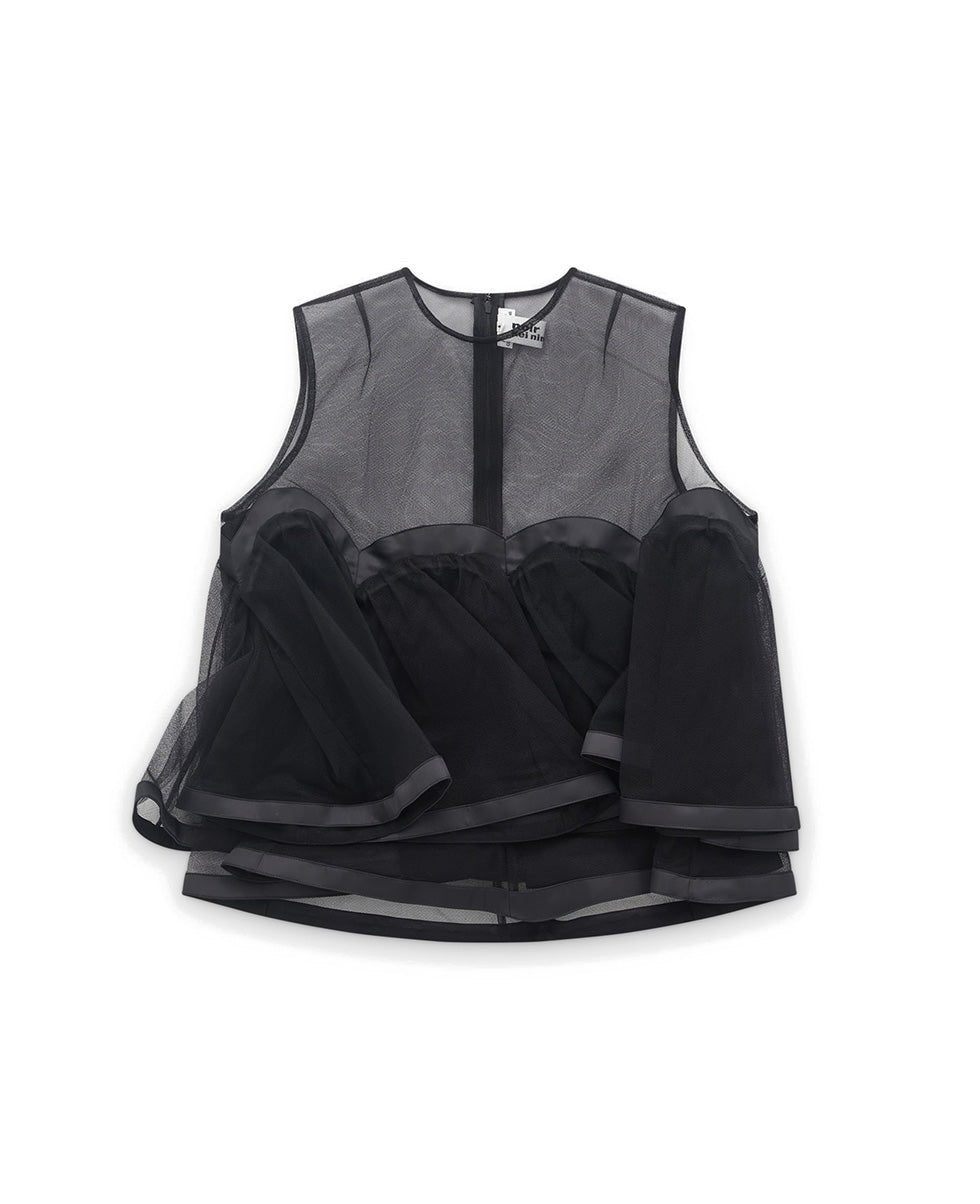 Black Voluminous Top