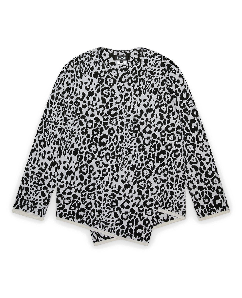 Leopard Asymmetrical Sweater