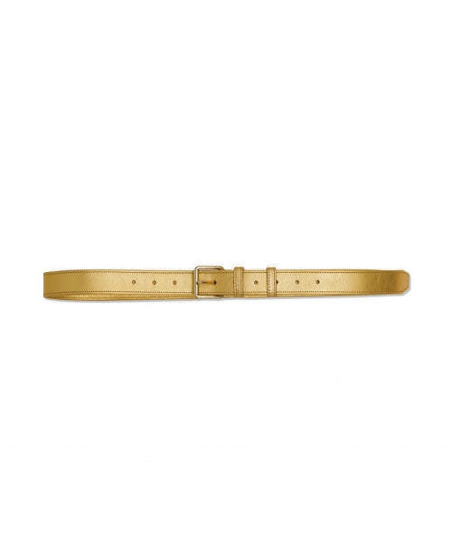 Gold Leather Belt