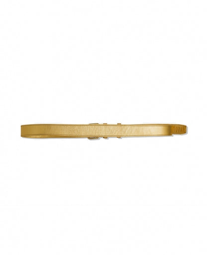 Gold Leather Belt
