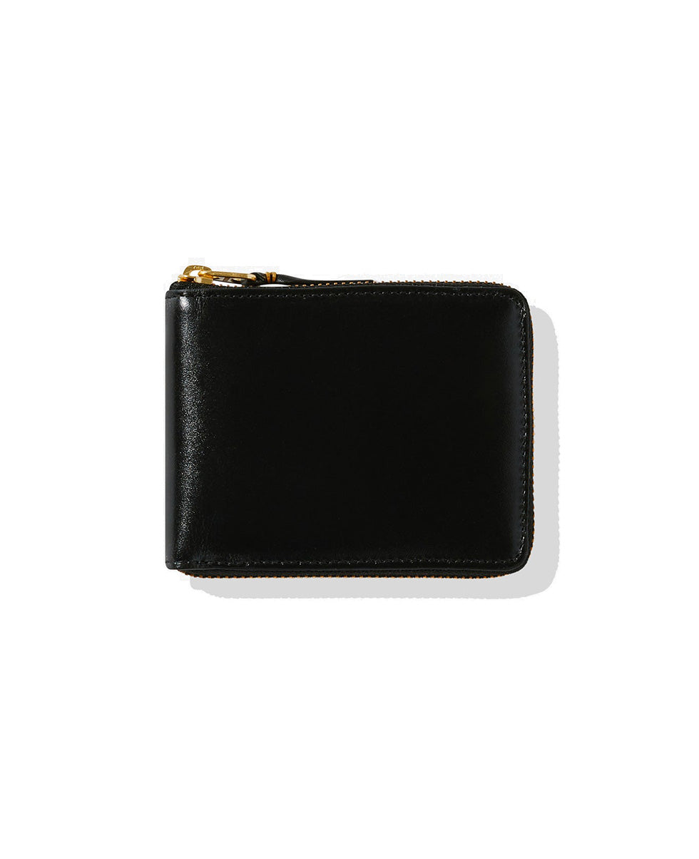 Black Mini Square Leather Wallet