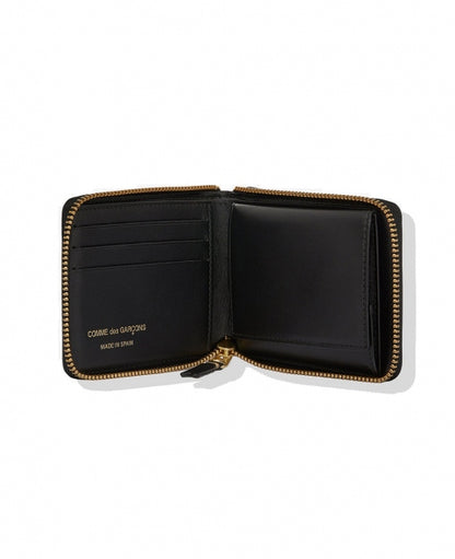 Black Mini Square Leather Wallet