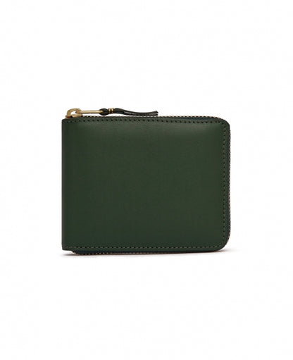 Bottle Green Mini Square Leather Wallet