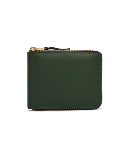 Bottle Green Mini Square Leather Wallet
