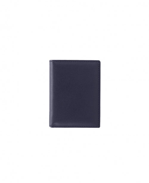 Navy Compact Leather Wallet