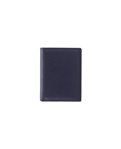 Navy Compact Leather Wallet