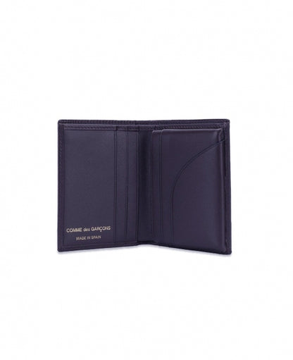 Navy Compact Leather Wallet