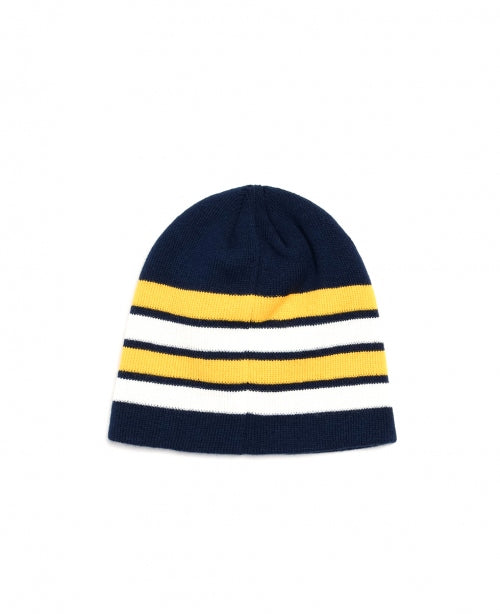 Navy Skullcap Basic Stripe