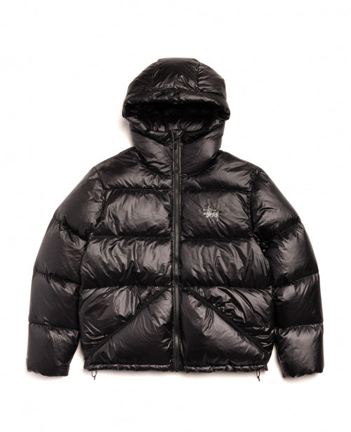 Black Micro Ripstock Down Parka