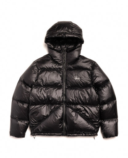 Black Micro Ripstock Down Parka