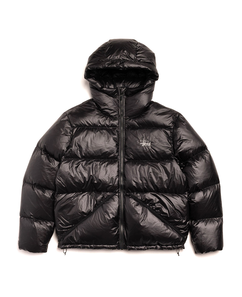Black Micro Ripstock Down Parka