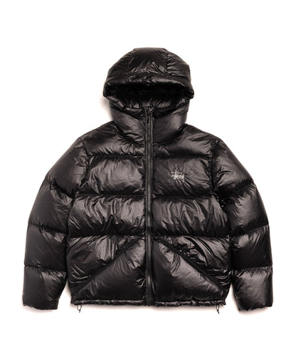Black Micro Ripstock Down Parka