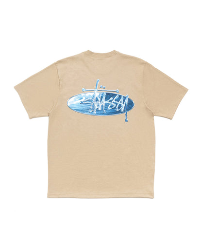 Khaki Wave Oval Tee