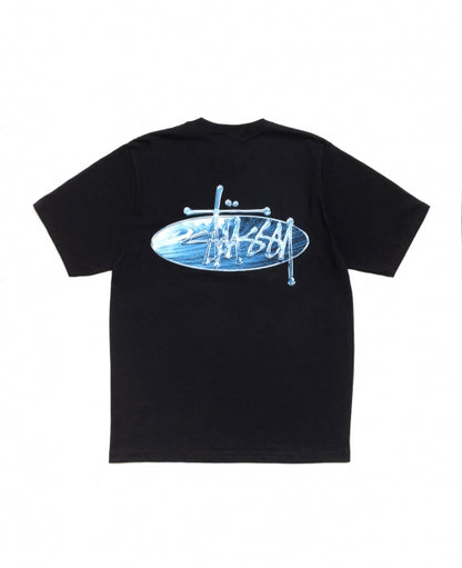 Black Wave Oval Tee