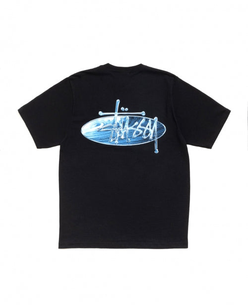 Black Wave Oval Tee