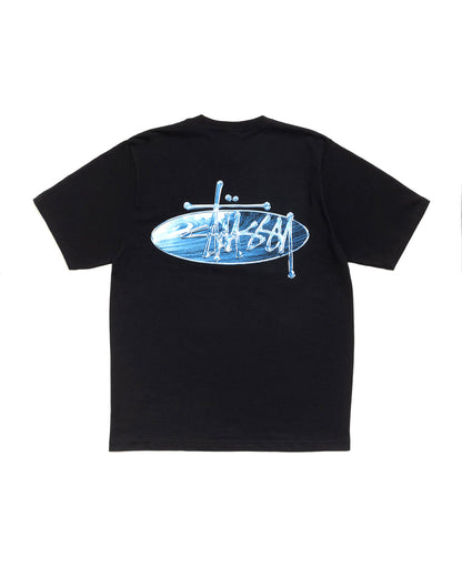 Black Wave Oval Tee