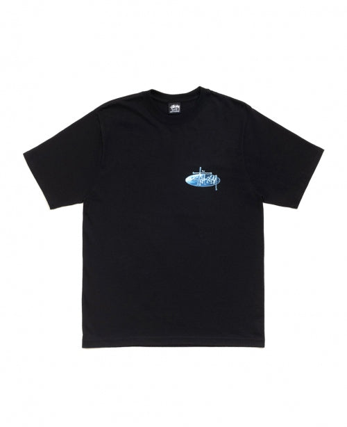 Black Wave Oval Tee