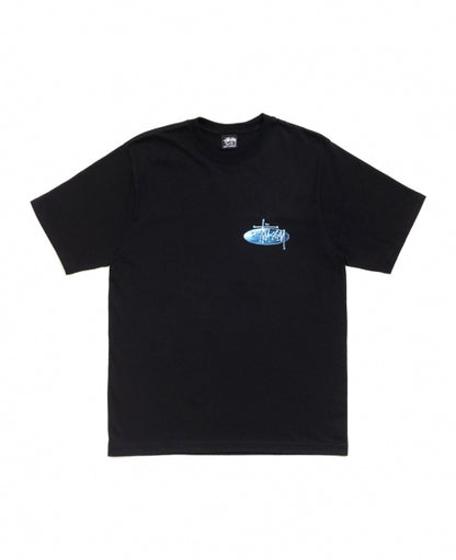 Black Wave Oval Tee
