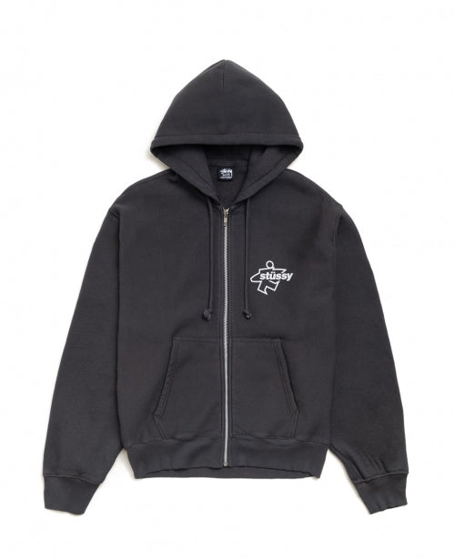 Black Surf Zip Hood