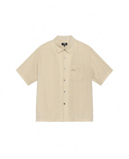 Tan Pleated Shirt