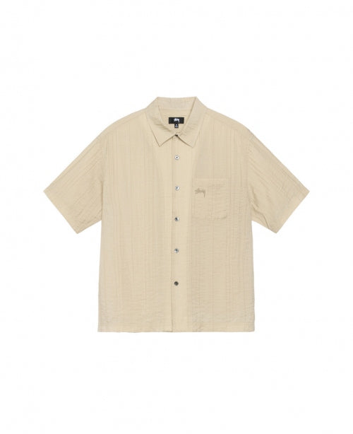 Tan Pleated Shirt