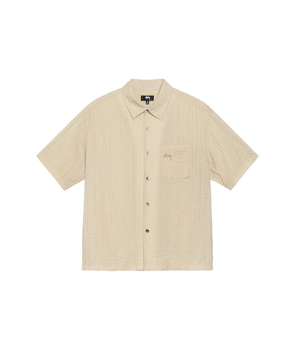 Tan Pleated Shirt