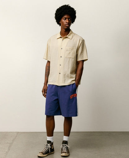 Tan Pleated Shirt