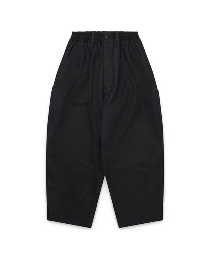 Black Baggy Cotton Trousers