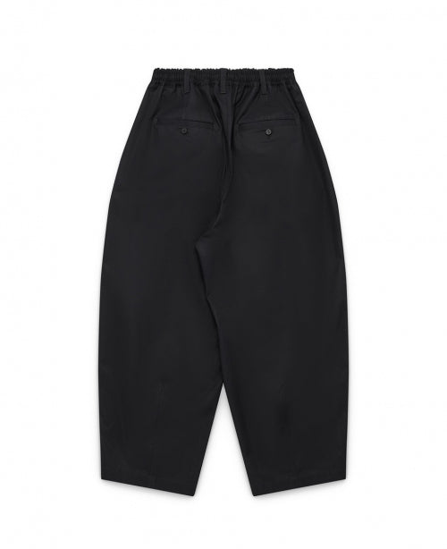 Black Baggy Cotton Trousers