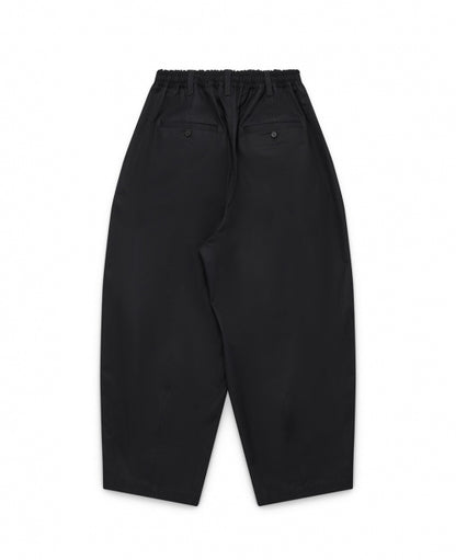 Black Baggy Cotton Trousers