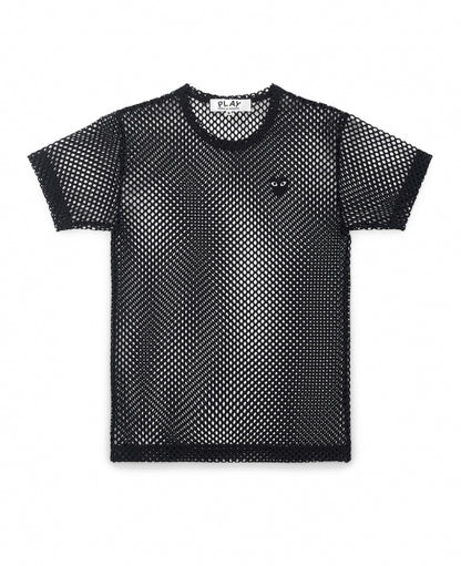 Black Heart Mesh T-Shirt