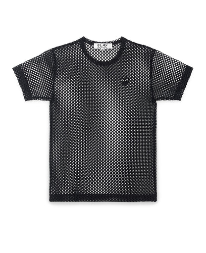 Black Heart Mesh T-Shirt