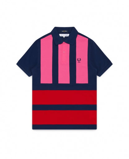 Navy Fred Perry Lines Polo