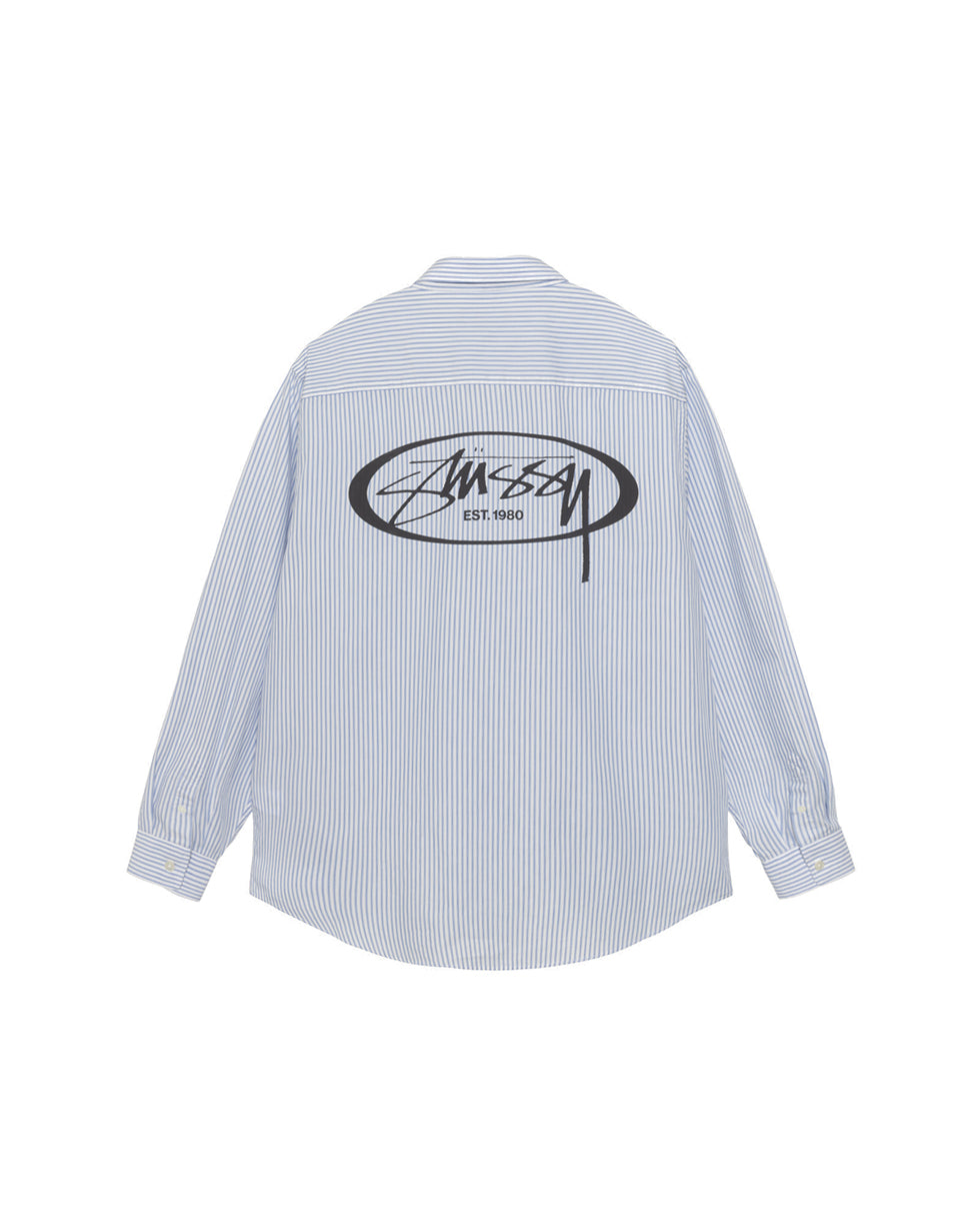 Blue Stripe Logo Shirt