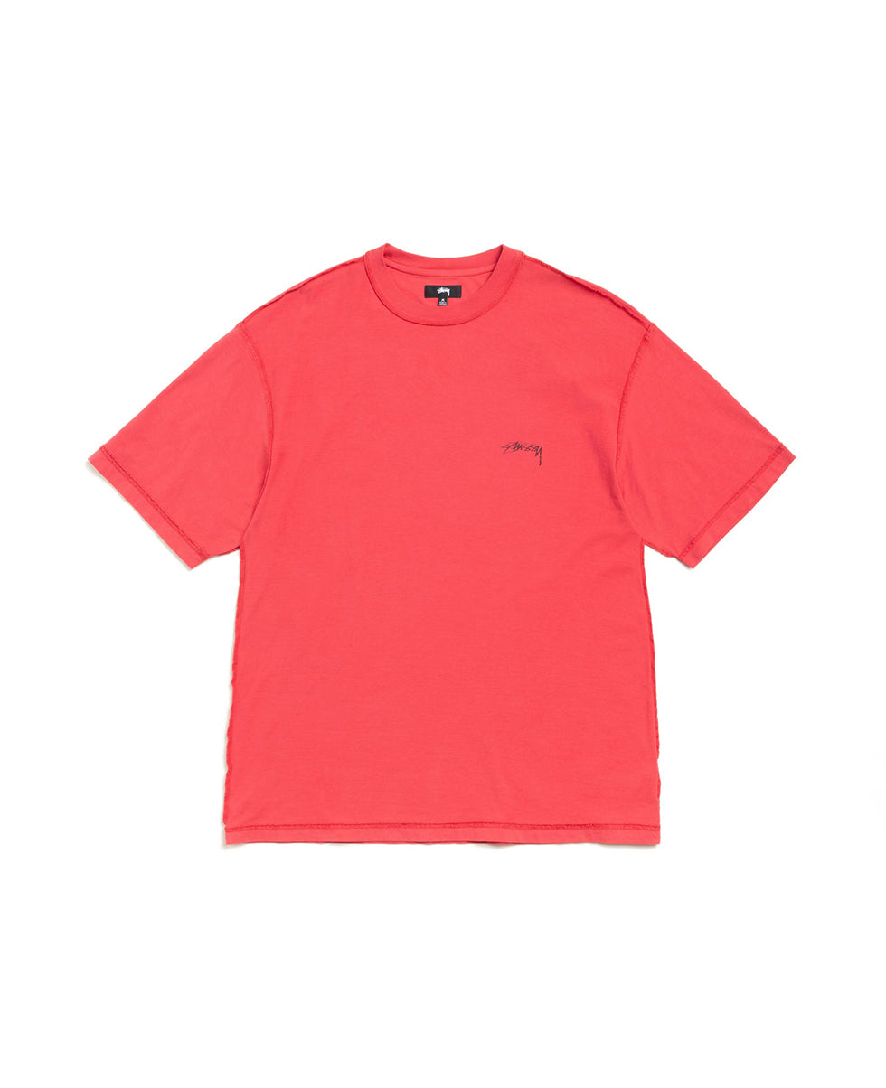 Washed Red Lazy Cotton T-Shirt