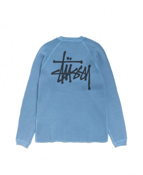 Dusty Blue Raglan Thermal Basic Stock