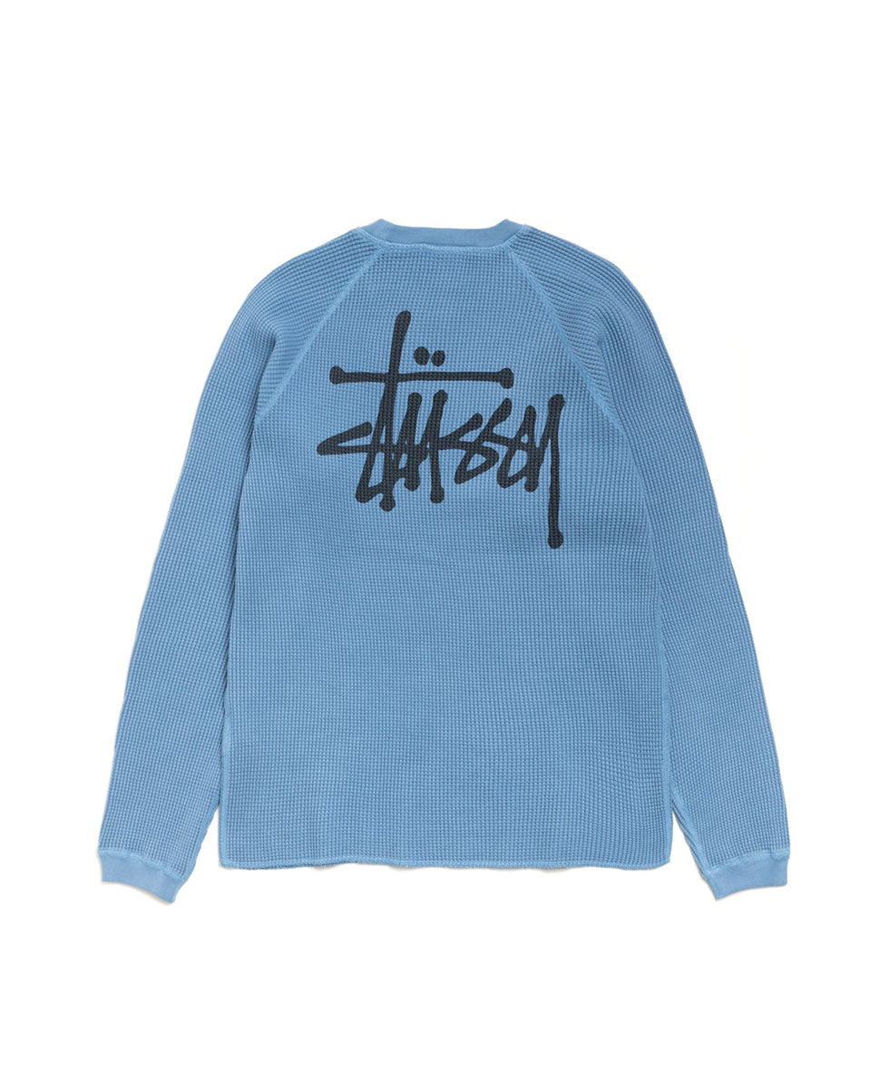 Dusty Blue Raglan Thermal Basic Stock
