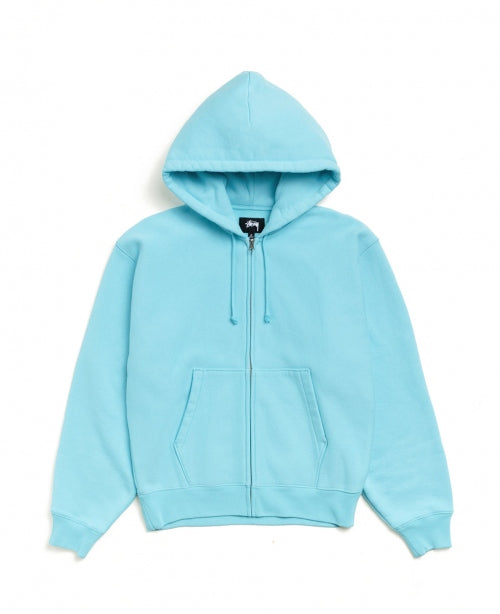 Teal Diamond Zip Hood
