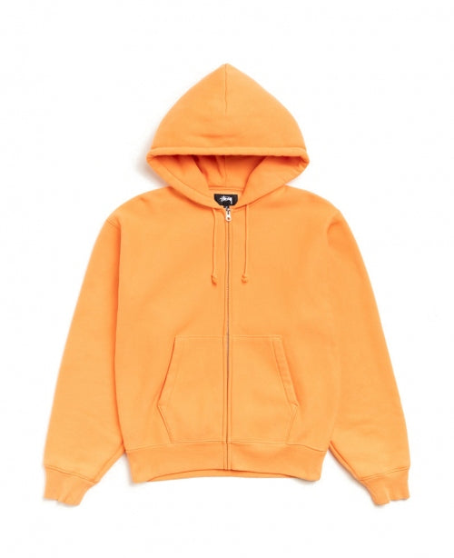 Tangerine Diamond Zip Hood