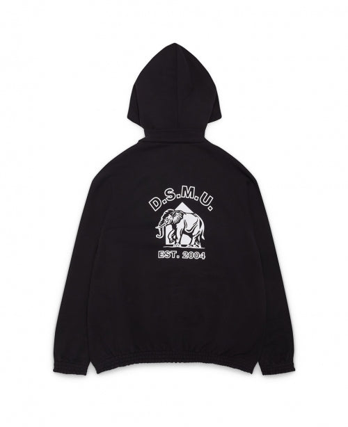 Black Zipped Hoodie