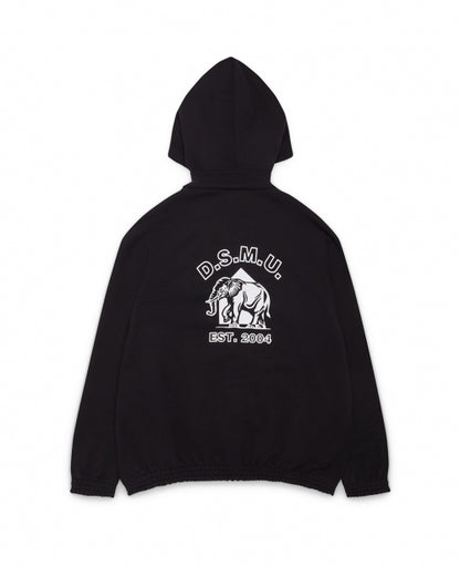 Black Zipped Hoodie