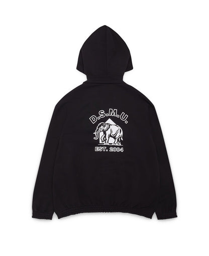 Black Zipped Hoodie