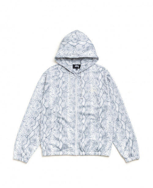 Snake Athletic Mesh Zip Hood