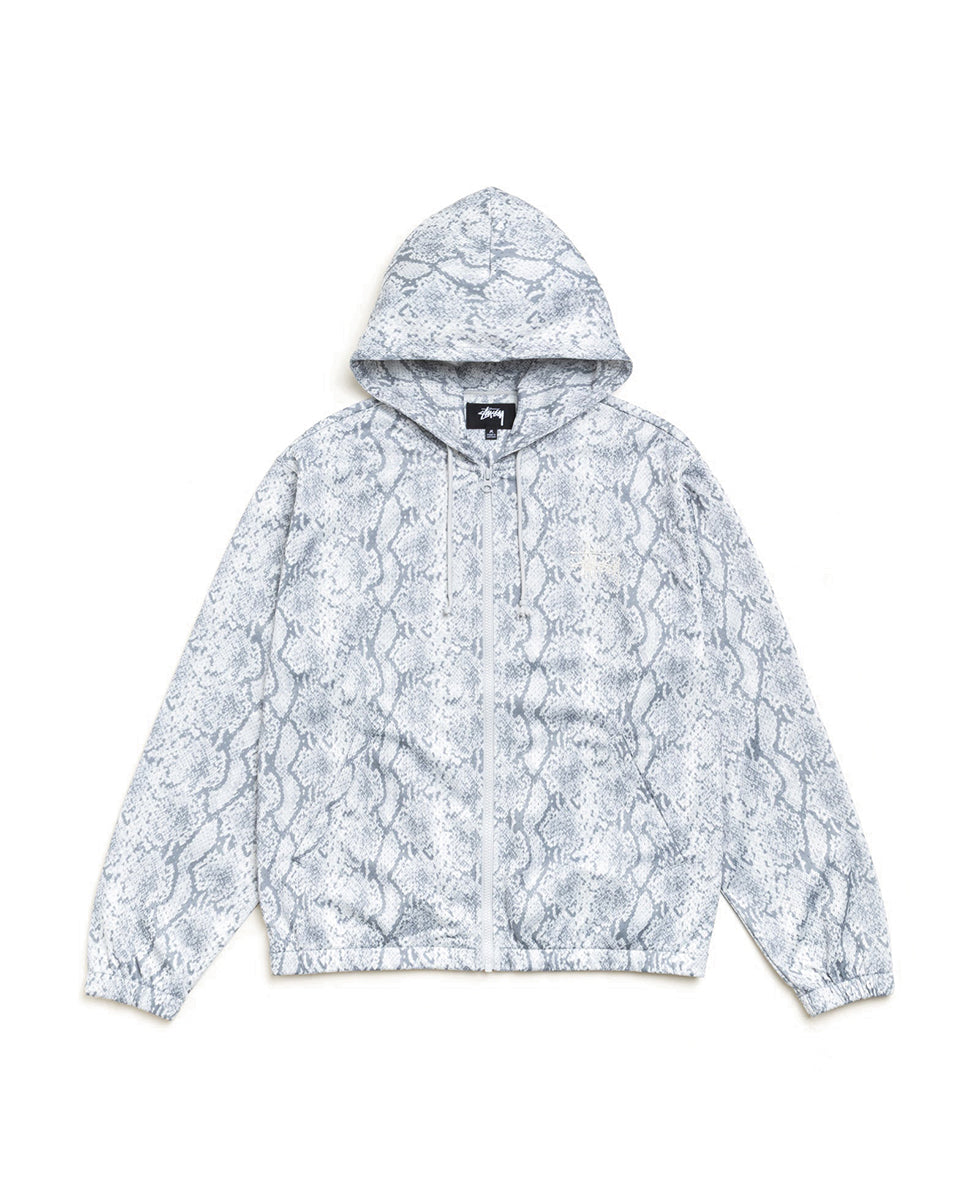 Snake Athletic Mesh Zip Hood