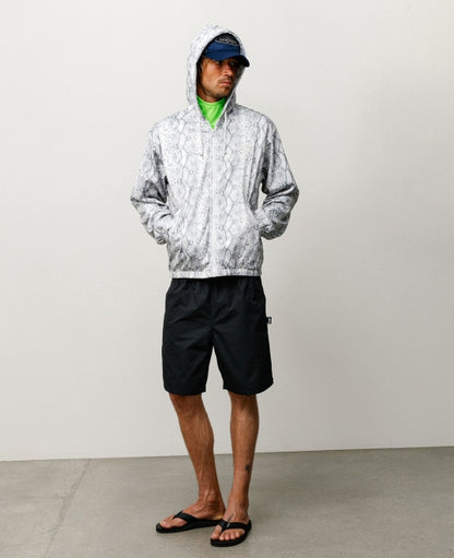 Snake Athletic Mesh Zip Hood