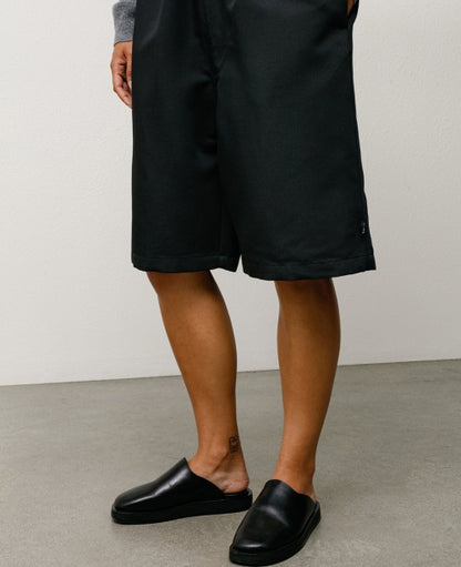 Black Baggy Beach Shorts
